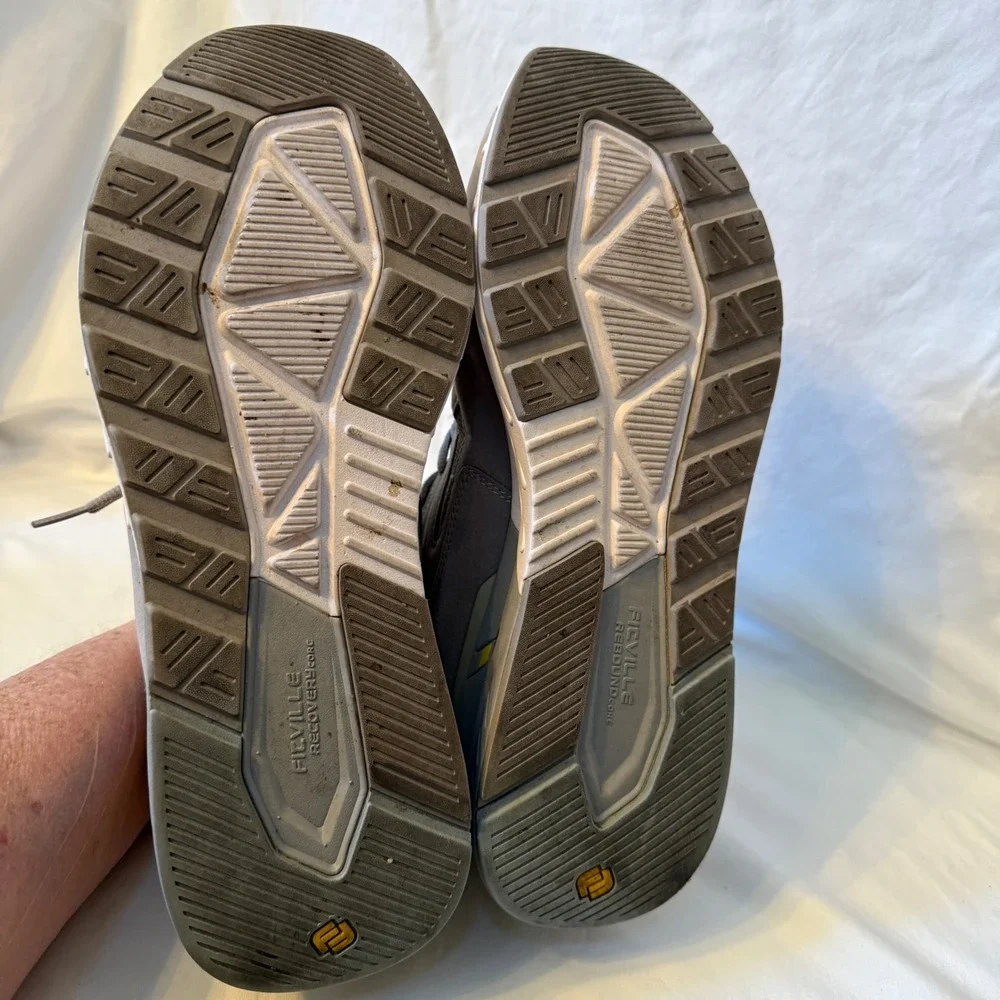 FitVille Rebound Core Mens Walking Shoes Grey Yellow Wide Toe Box 11EW‎ 31910251